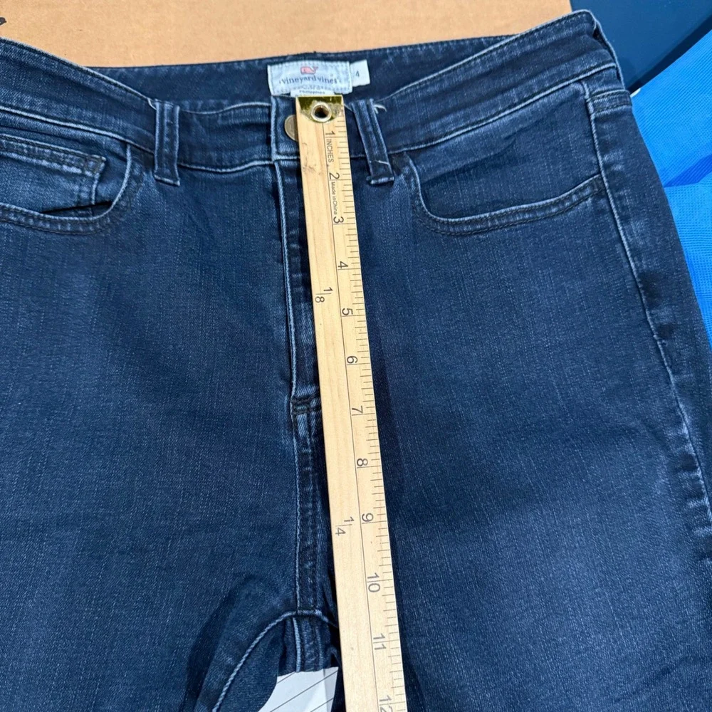 Vineyard Vines Women Size 4 Skinny‎ Jeans Dark Wash Stretch Denim Mid Rise